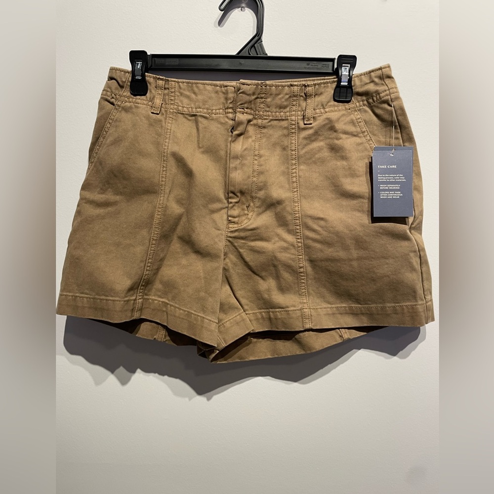 Universal Thread Women's High-Rise Trouser Shorts Brown Size 8 NWT